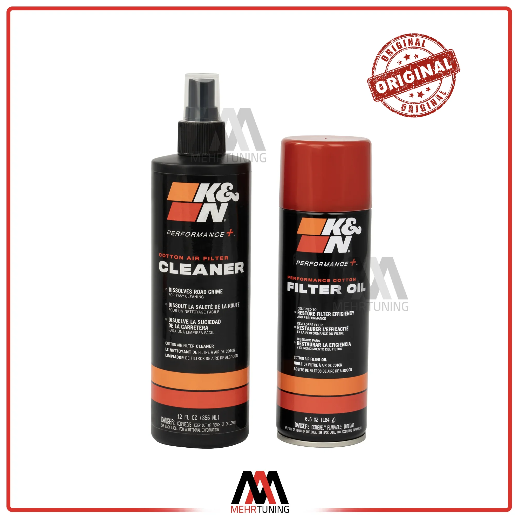 کیت شستشوی فیلتر هوا k&n اورجینال