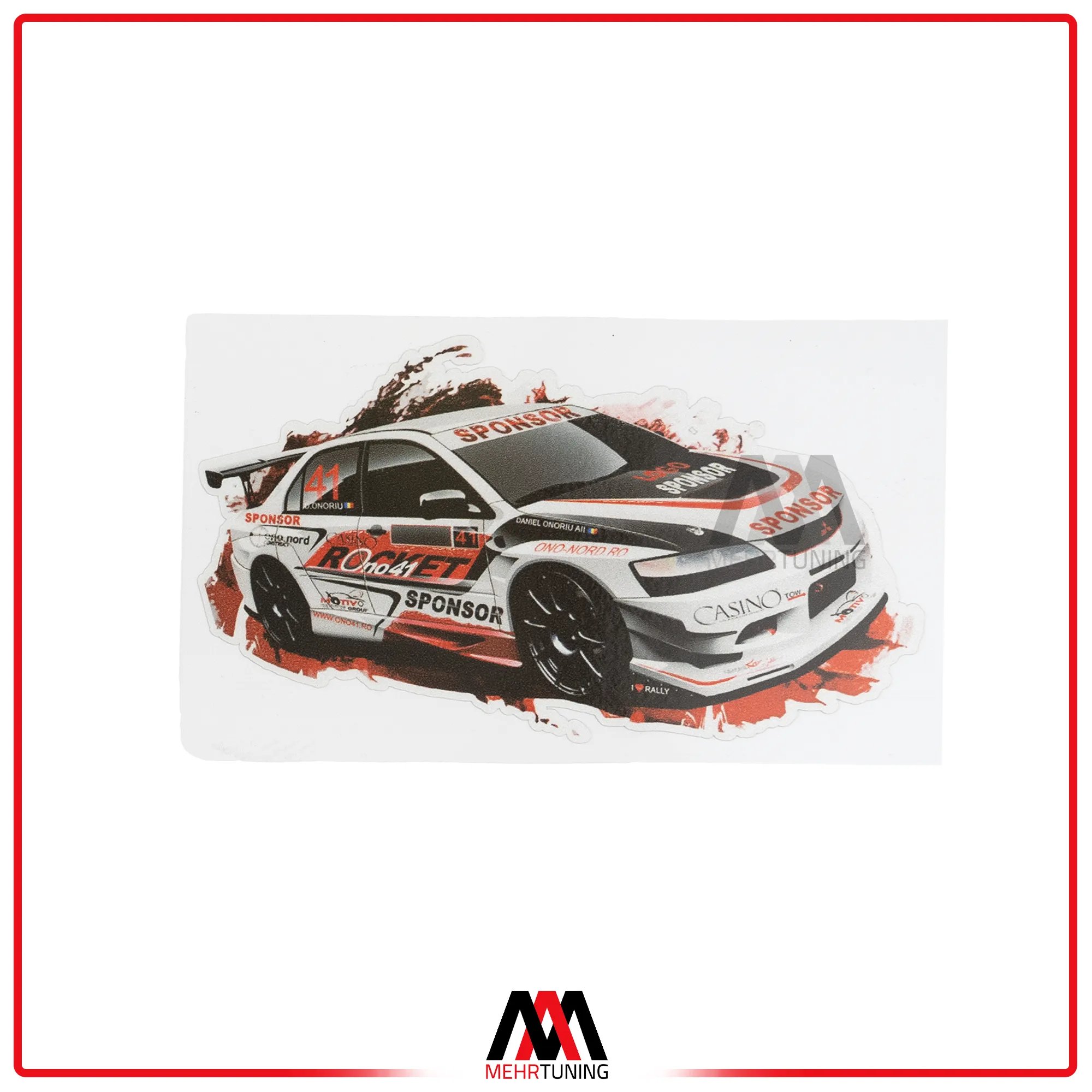 برچسب ماشین طرح EVO IV