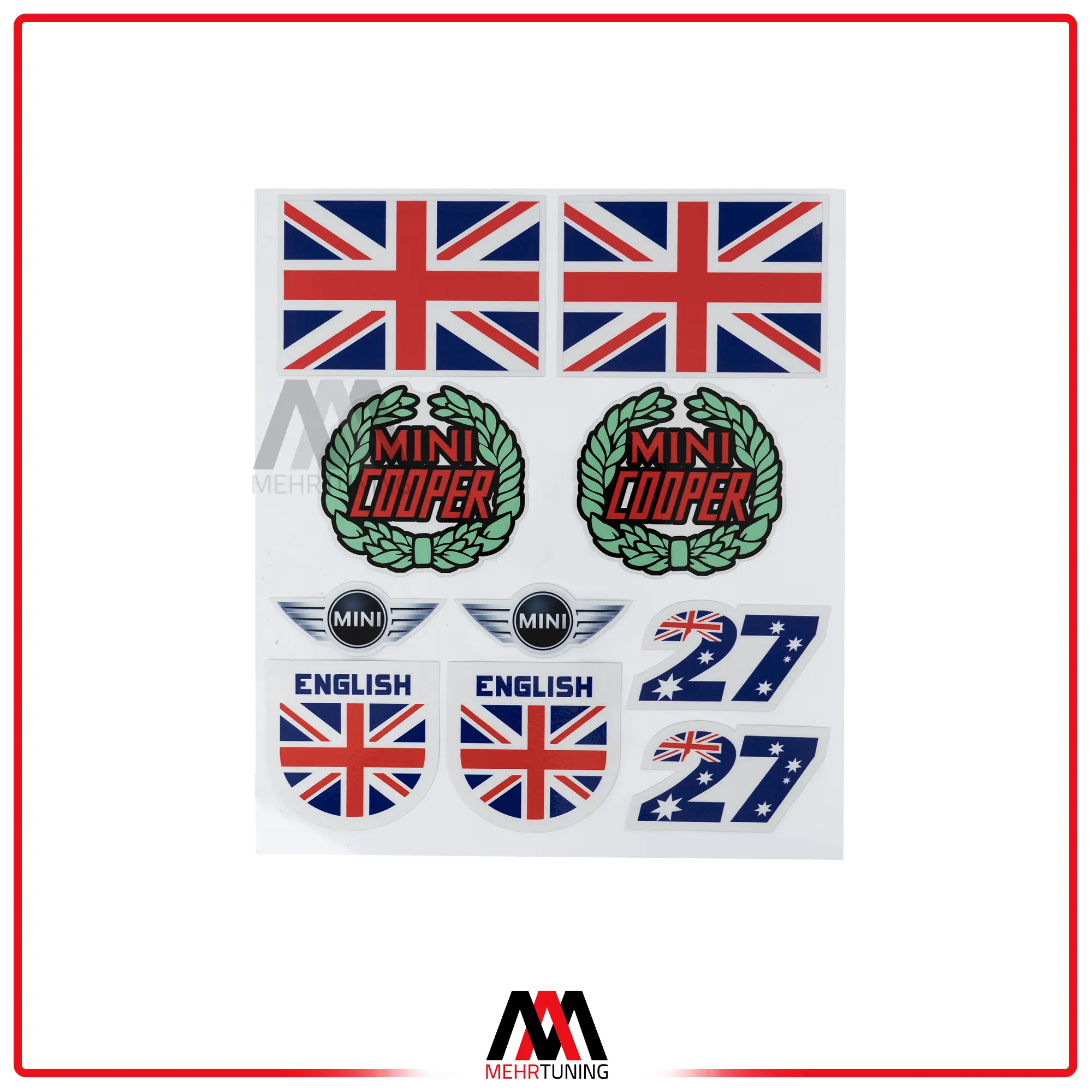 استیکر ماشین طرح MINI COOPER