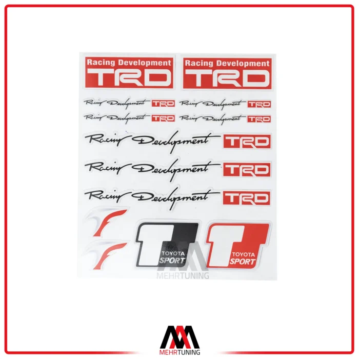 استیکر خودرو طرح TRD کد 04