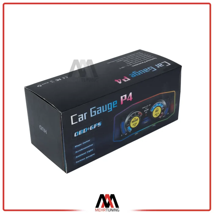 جعبه گیج OBD2 مدل HUD P4 وارداتی