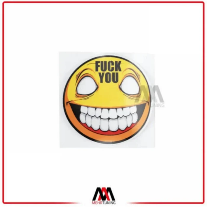 برچسب ماشین طرح Smile